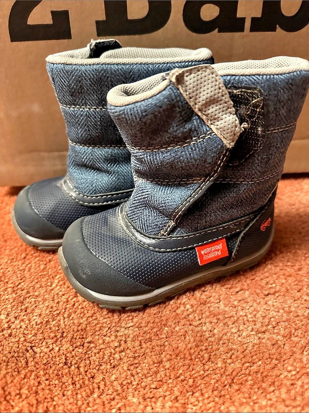 See Kai Run toddler Blue & Black Boots